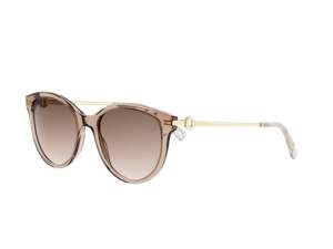 Bulgari BV40110I round sunglasses in 57F Brown
