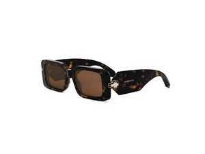 Bulgari BV40044I square sunglasses in 52E Havana