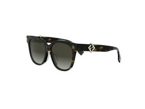 FENDI FE40187F aviator sunglasses in 52 F