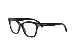 Bulgari BV50009I square eyeglasses in 001 Black