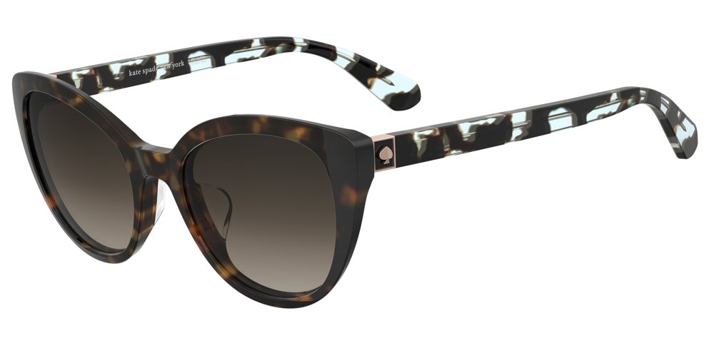 Kate Spade AMBERLEE/F/S cateye sunglasses in Havana Multi/Brown Shaded