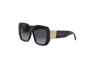 Bulgari BV40058F square sunglasses in 01B Black