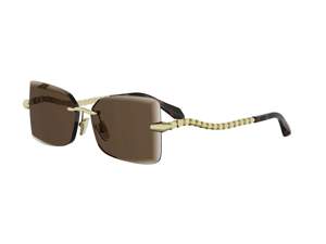 Bulgari BV40094U square sunglasses in 30E Gold