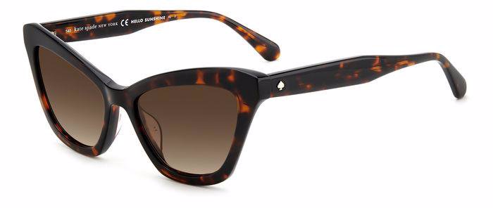 Kate Spade AMELIE/G/S cateye sunglasses in Havana/Brown Shaded