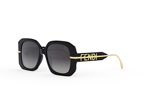 FENDI FE40065I aviator sunglasses in 01 B