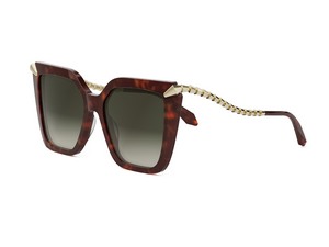 Bulgari BV40002I square sunglasses in 54F Havana