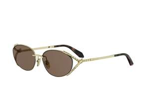 Bulgari BV40095U round sunglasses in 30E Yellow