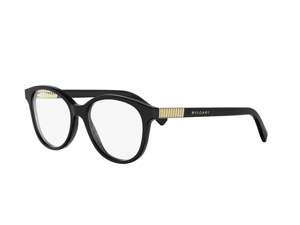 Bulgari BV50083I square eyeglasses in 001 Black