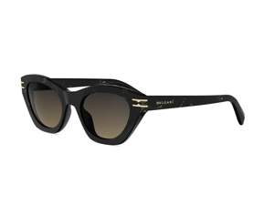 Bulgari BV40099I round sunglasses in 05F Black
