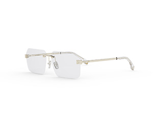 FENDI FE50035U aviator eyeglasses in 010