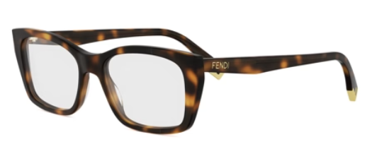 FENDI FE50155F square eyeglasses in 053