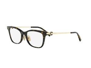 Bulgari BV50093F square eyeglasses in 052 Havana