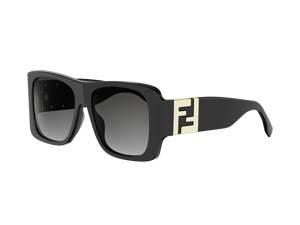 FENDI FE40227I round sunglasses in 01 B