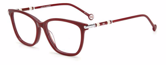 Carolina Herrera CH 0027 rectangle eyeglasses in Burgundy