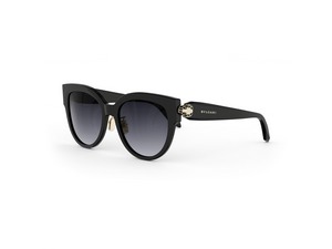Bulgari BV40086F aviator sunglasses in 01B Black