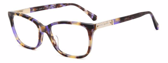 Kate Spade AMABELLA/G rectangle eyeglasses in Havana Multic