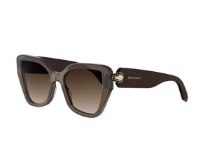 Bulgari BV40033I round sunglasses in 50F Brown