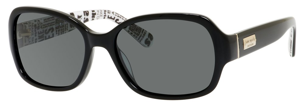 Kate Spade AKIRA/P/S/US round sunglasses in Black/Grey Polarized