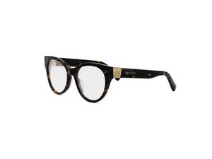 Bulgari BV50048I round eyeglasses in 052 Havana