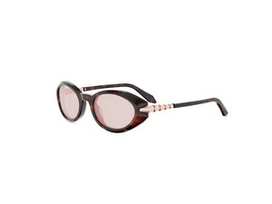 Bulgari BV40069U round sunglasses in 28B Rose