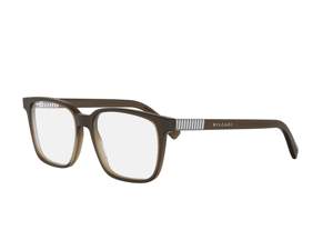 Bulgari BV50086I square eyeglasses in 050 Brown