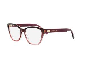 Bulgari BV50094I square eyeglasses in 071 Red
