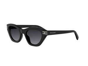 Bulgari BV40099I round sunglasses in 01B Black