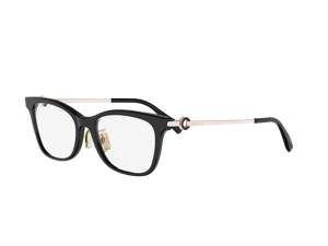 Bulgari BV50093F round eyeglasses in 001 Black