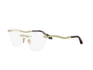 Bulgari BV50082U round eyeglasses in 030 Gold