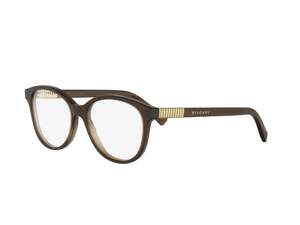 Bulgari BV50083I square eyeglasses in 050 Brown