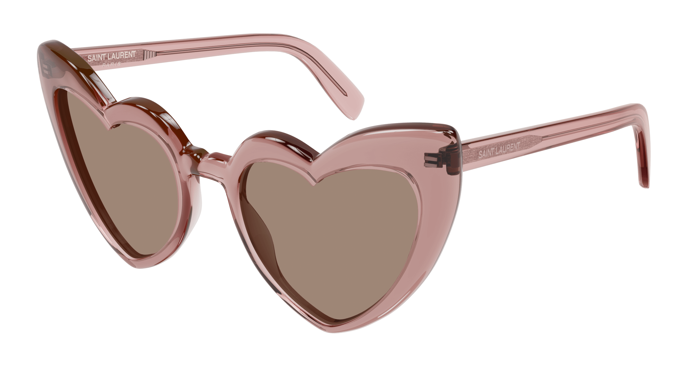 Saint Laurent SL 181 LOULOU irregular sunglasses in Pink Pink Brown/Brown