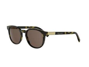 Bulgari BV40102I square sunglasses in 52E Havana