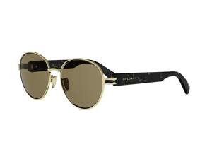 Bulgari BV40096U round sunglasses in 33E Gold