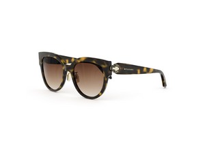 Bulgari BV40086F aviator sunglasses in 52F Havana