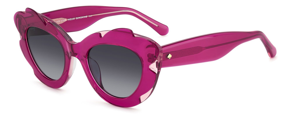 Kate Spade AHMEIRA/G/S cateye sunglasses in Pink/Dark Grey Shaded