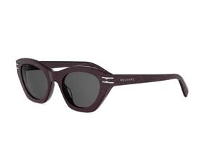 Bulgari BV40099I round sunglasses in 71A Red