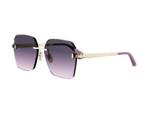 Bulgari BV40066U square sunglasses in 33Z Gold