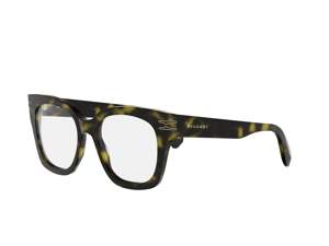 Bulgari BV50008I square eyeglasses in 052 Havana