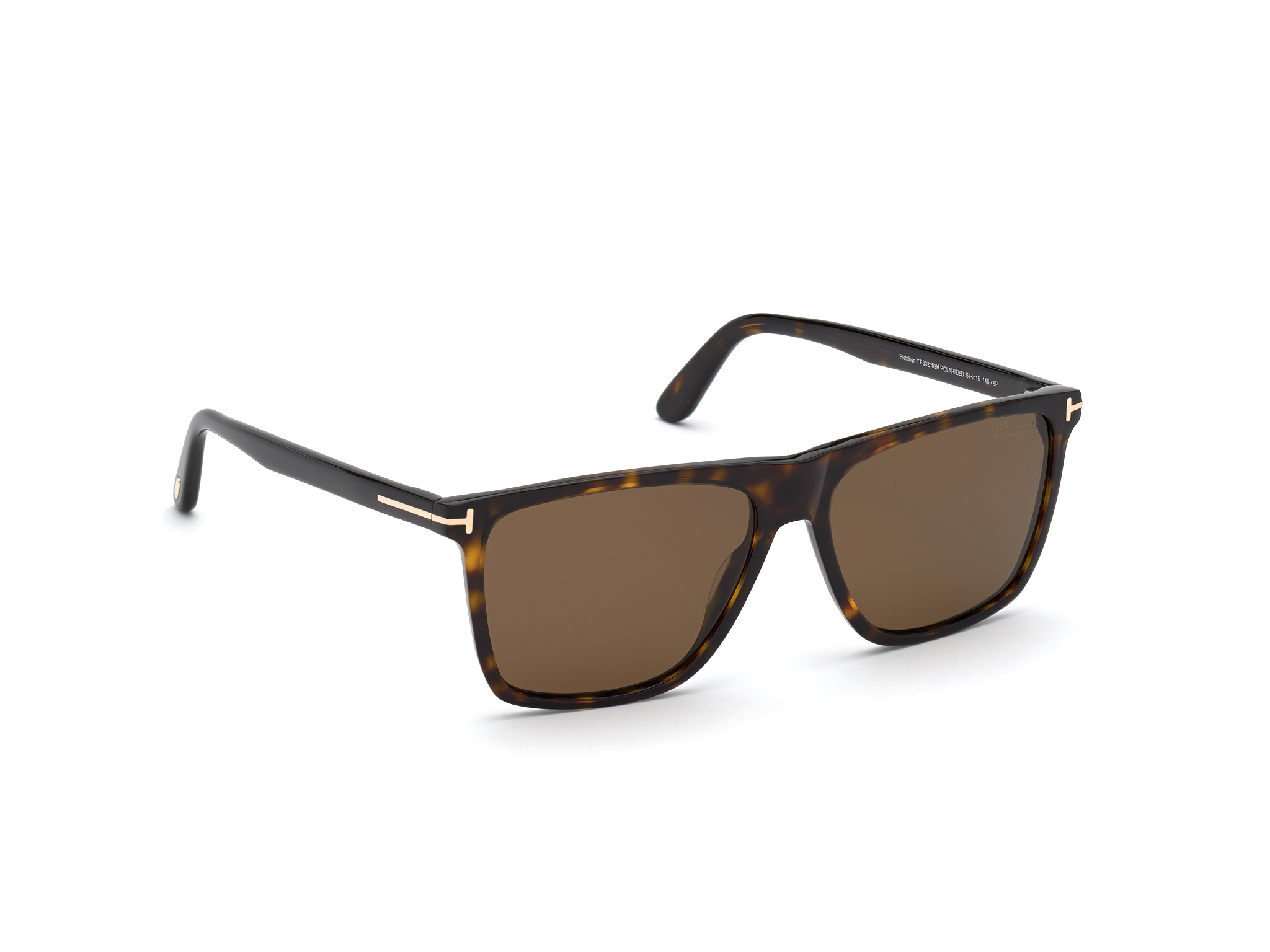 FT0832 Fletcher / 52H - Classic Dark Havana / Polarized Brown Lenses