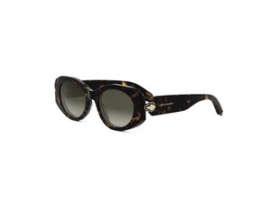 Bulgari BV40007F round sunglasses in 52F Havana