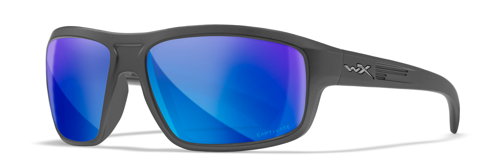 MATTE GRAPHITE / CAPTIVATE POLARIZED BLUE MIRROR