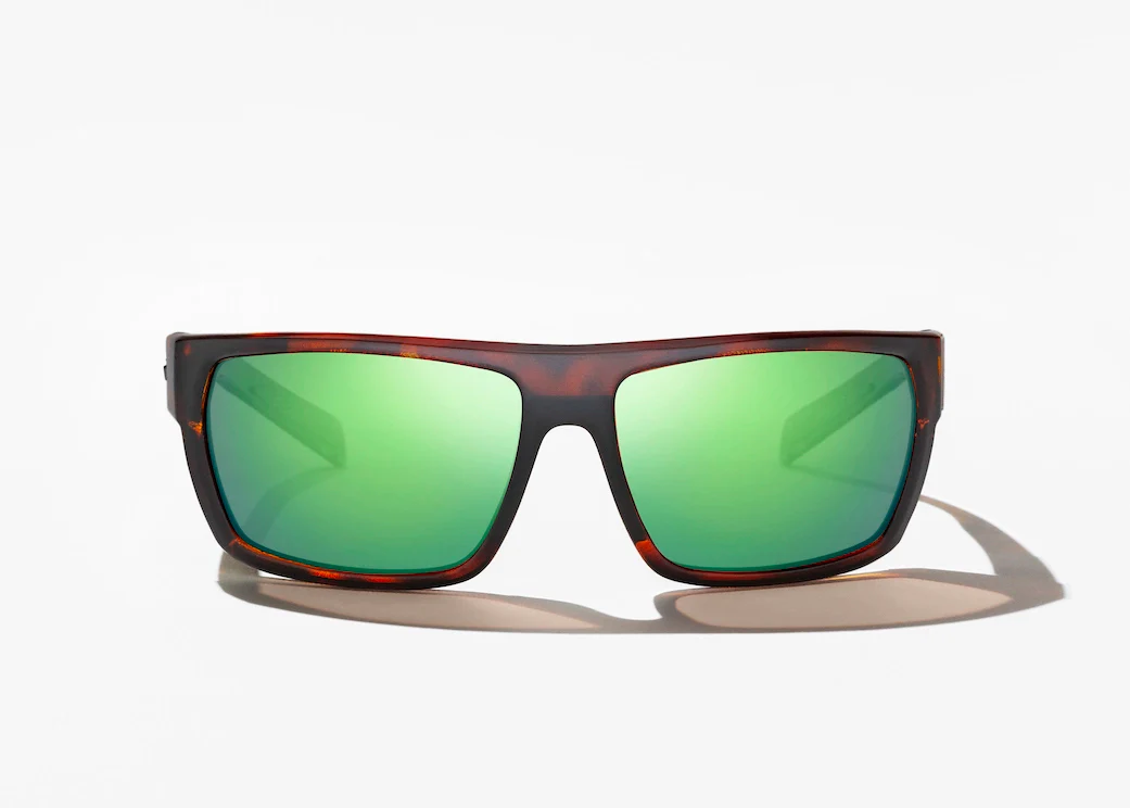 Brown Tort Matte/Green MIrror Poly