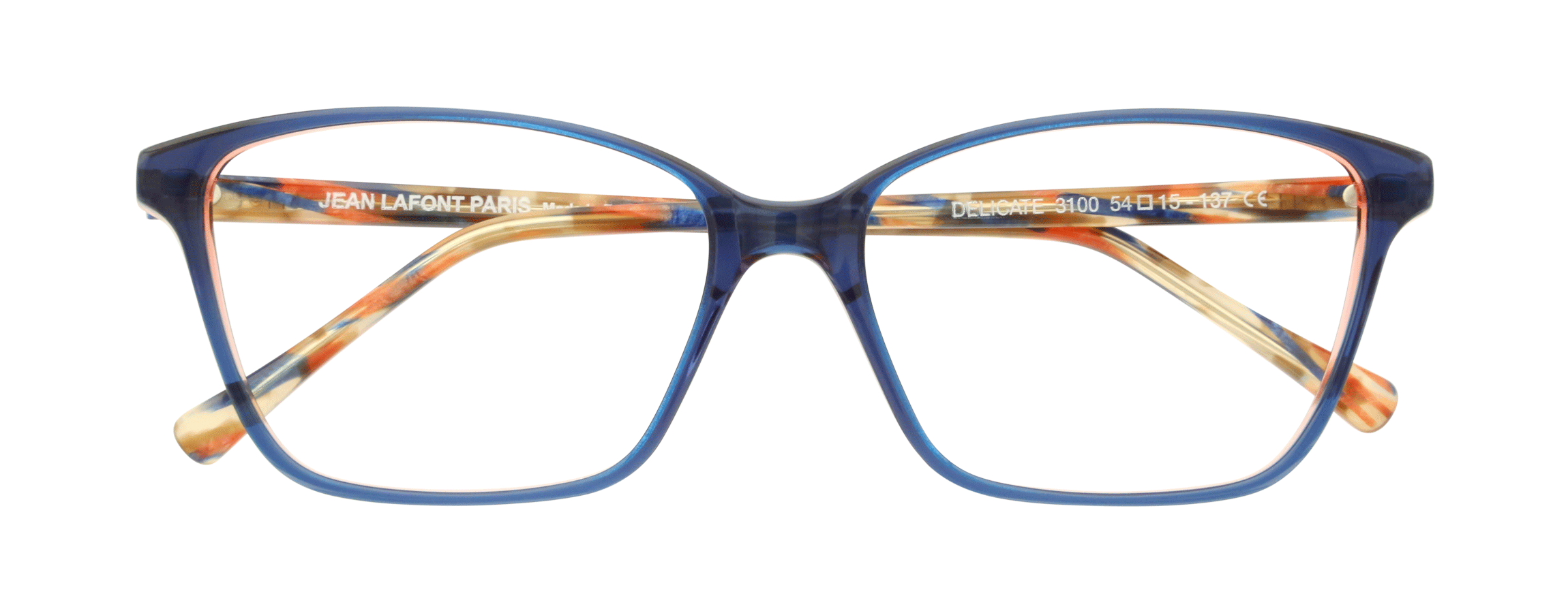 DELICATE Blue Gray & Pink Translucent 54/15/137