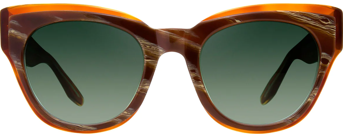Horn Havana front with Orange/Brown Tort double laminate