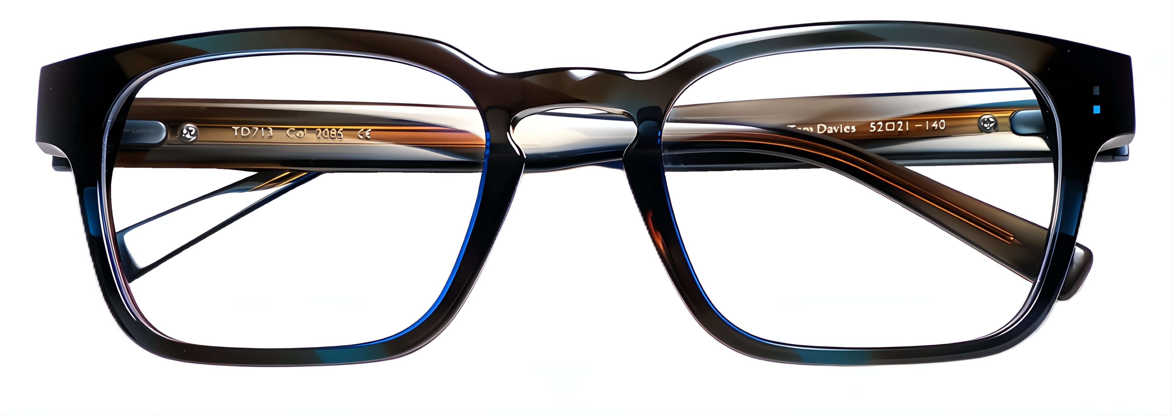 2085 - Crystal Blue & Smoked Brown/Matt Dark Blue