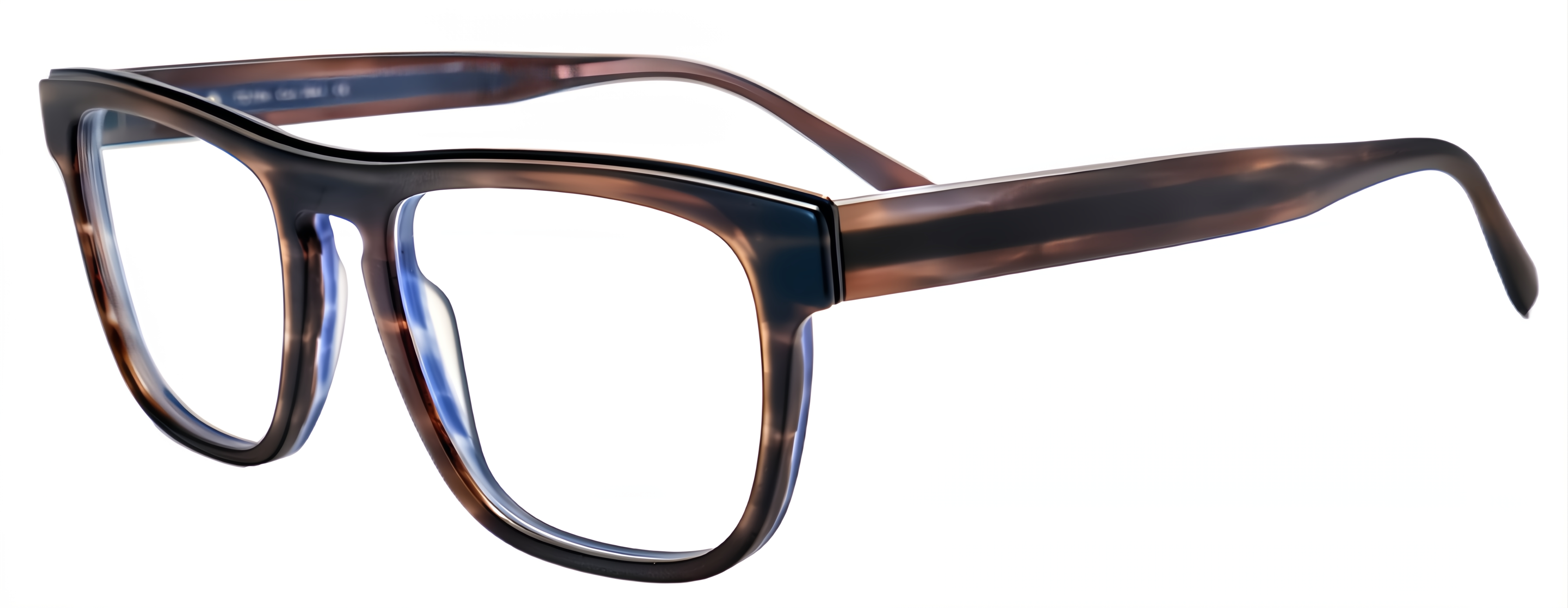 TD706 / 2061 - Matt Smoked Royal Blue & Smoked Brown/Matt Black