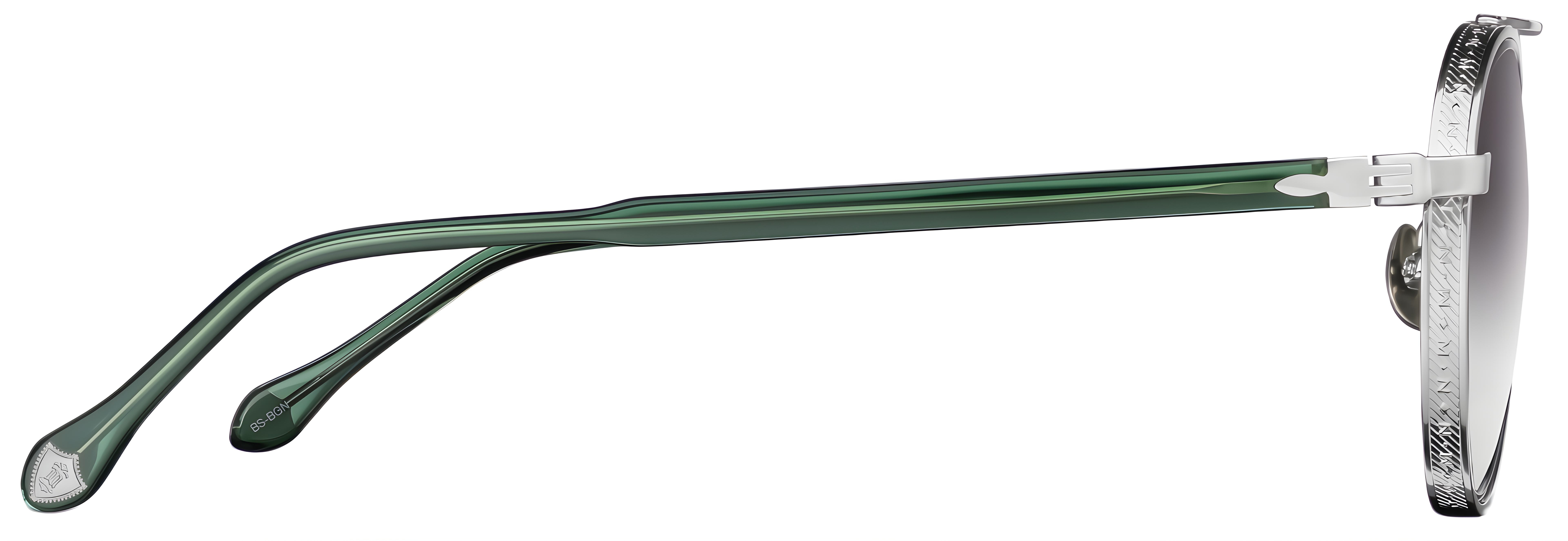 M3125 / BS-BGN / Brushed Silver - Bottle Green