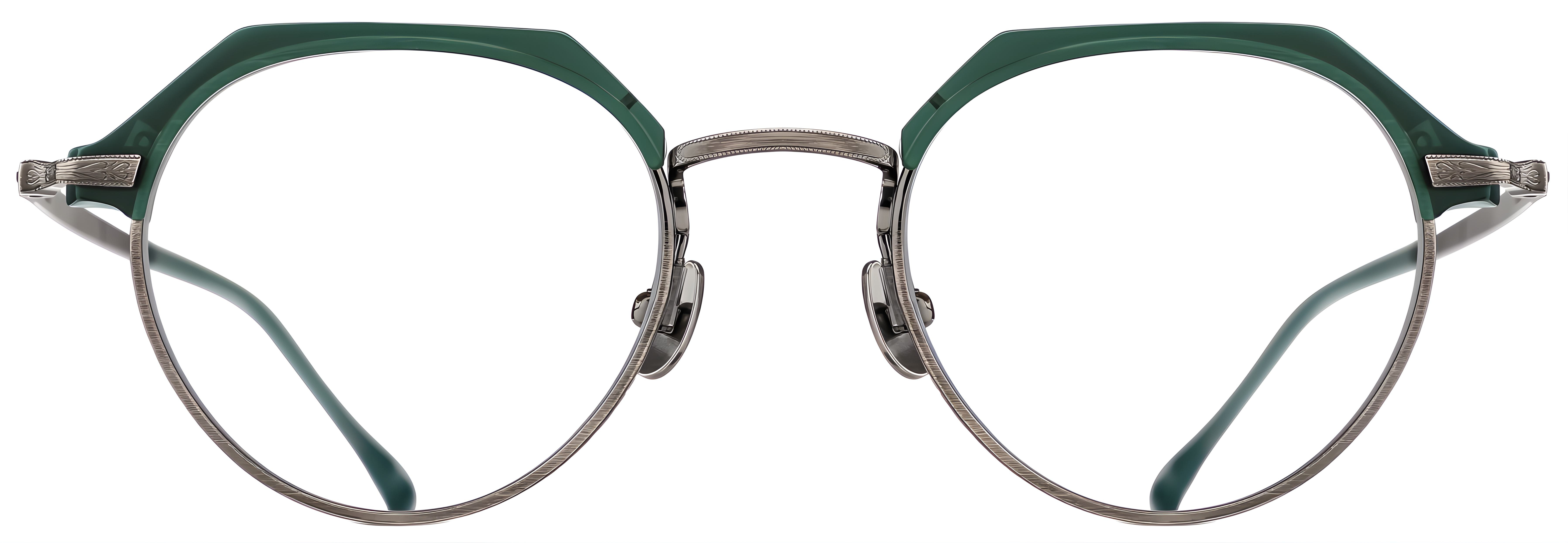 MBG-AS / Matt Bottle Green - Antique Silver