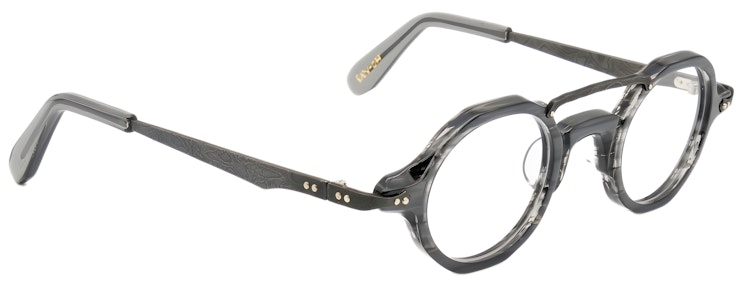 Enso / C02 Semi Translucent Pearlescent Ink Black Grey Striations/Blackened Damascus