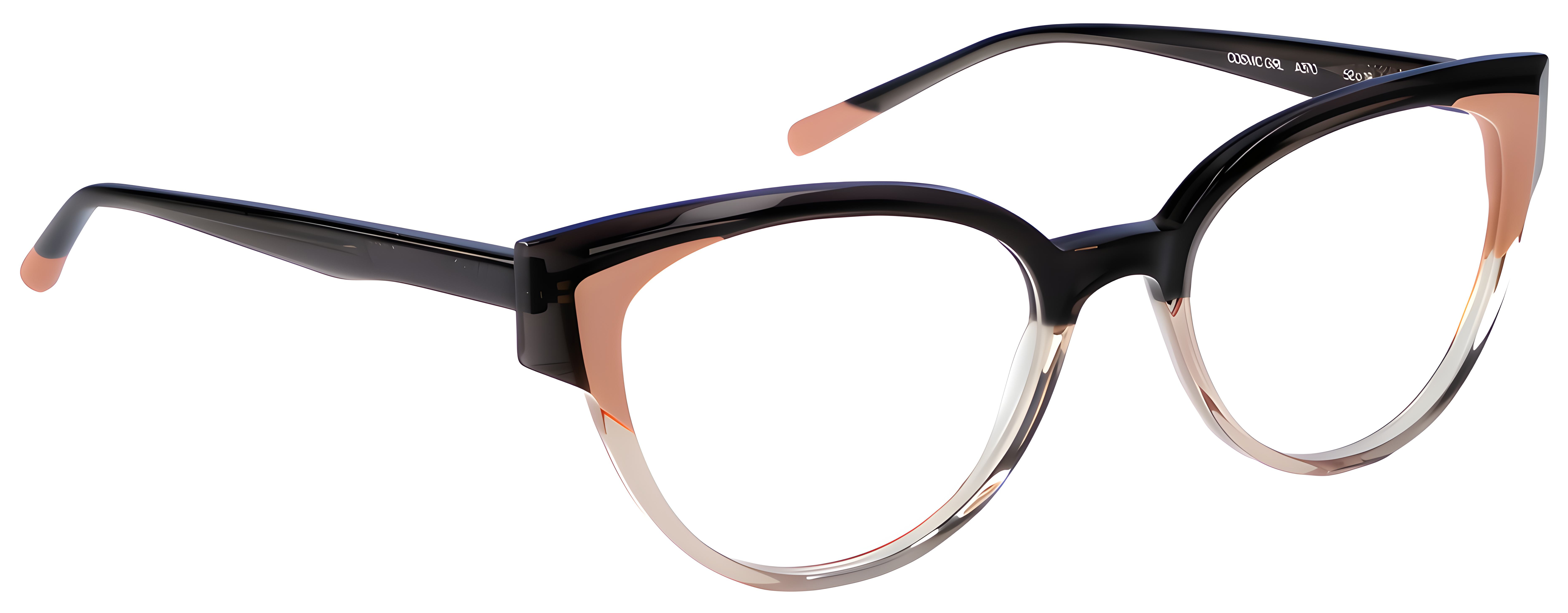 A370 Almost Black + Old Rose + Clear Smoke